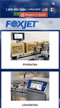 Mobile Screenshot of foxjet.com